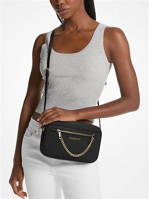 michael kors jet set crossbody grau|mk jet set saffiano crossbody.